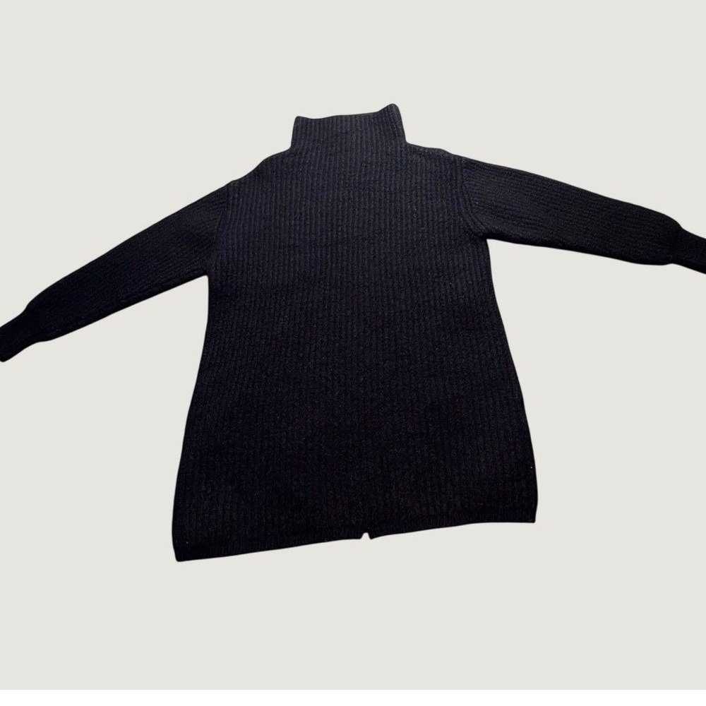 Wilfred‎ Aritzia Black Ribbed Turtleneck Sweater Tunic 2XS Extra Small Longline